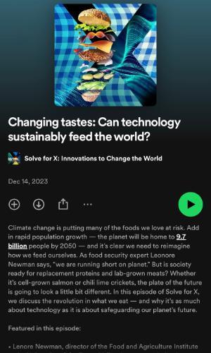 Changing tastes: Can technology sustainably feed the world?