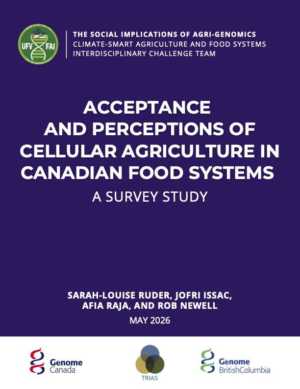 Acceptance and Perceptions of Cellular Agriculture in Canadian Food Systems: A Survey Study