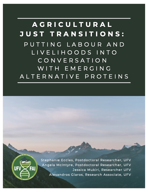 Agricultural Just Transitions: Putting Labour and Livelihoods into Conversation with Emerging Alternative Proteins