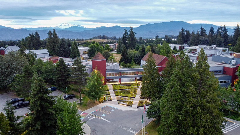 Abbotsford campus aerial photo taken in 2022