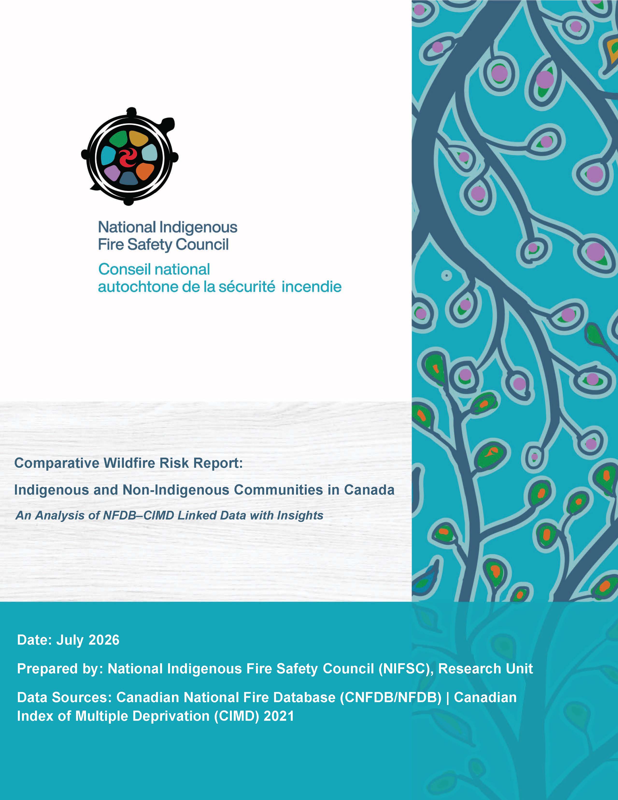 Cover of the Comparative Wildfire Risk report