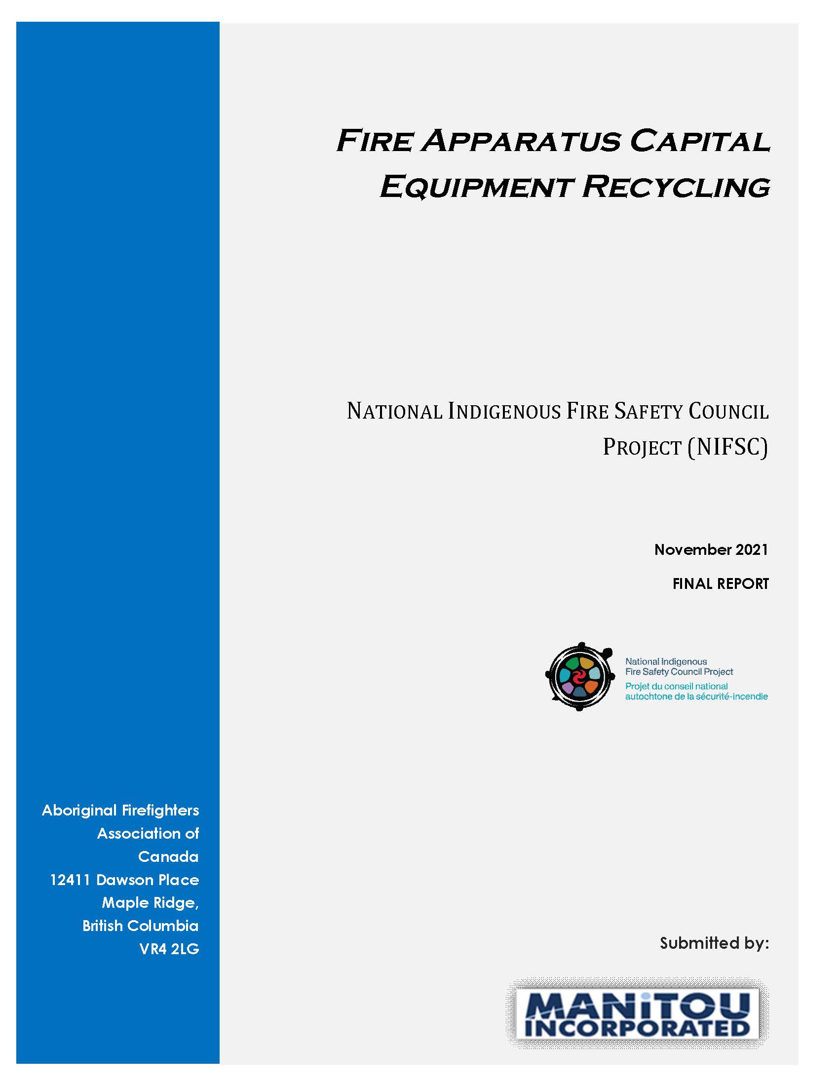 Cover of the report