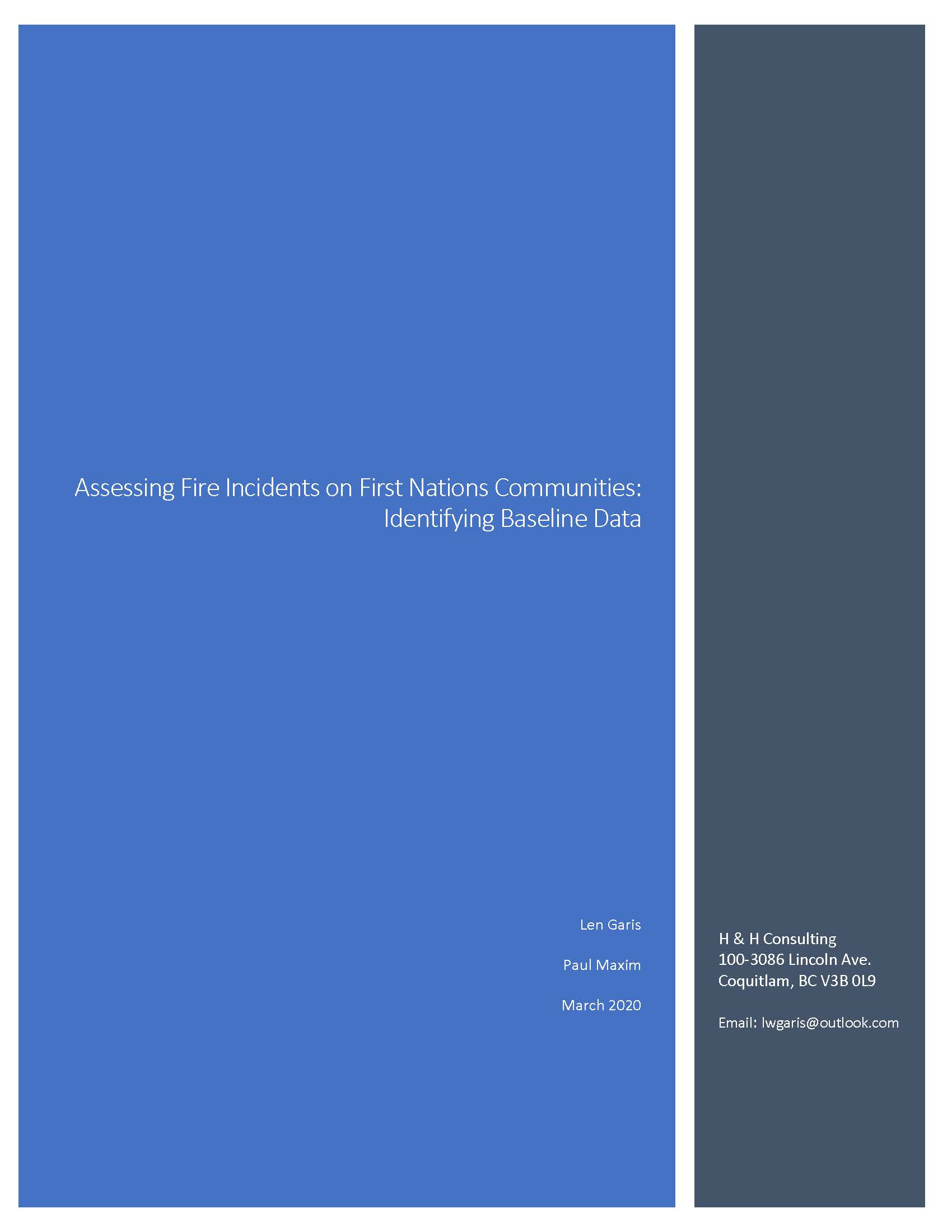 Cover of the report