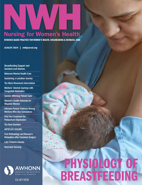 Cover of the journal of Nursing for Women's Health