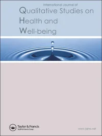 Cover of the journal of Health and Wellbing
