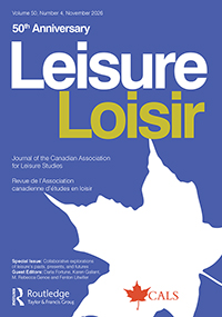 Cover image of an issue of the journal Leisure