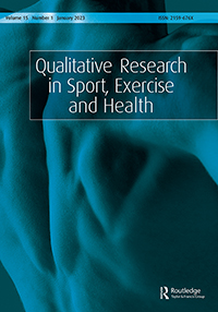 Cover of the journal of Qualitative Research in Sport, Exercise and Health 
