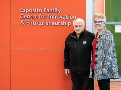 Paul Esposito & President Maclean at Esposito Centre