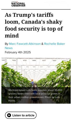 As Trumps tariffs loom Canadas shaky food security it top of mind