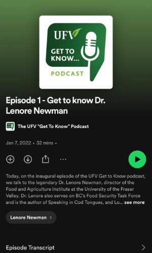 Episode 1 Get to know Dr. Lenore Newman