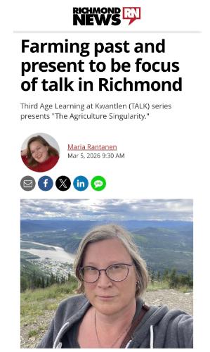 Farming past and present to be focus of talk in Richmond