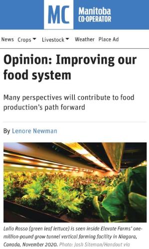 Improving our Food System