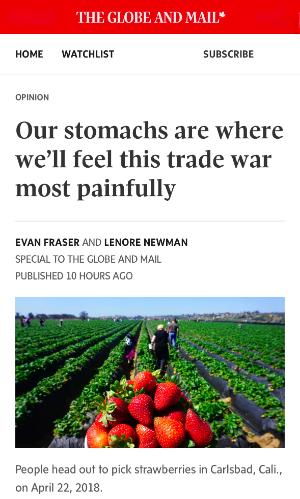 Opinion Out stomachs are where well feel this trade war most painfully