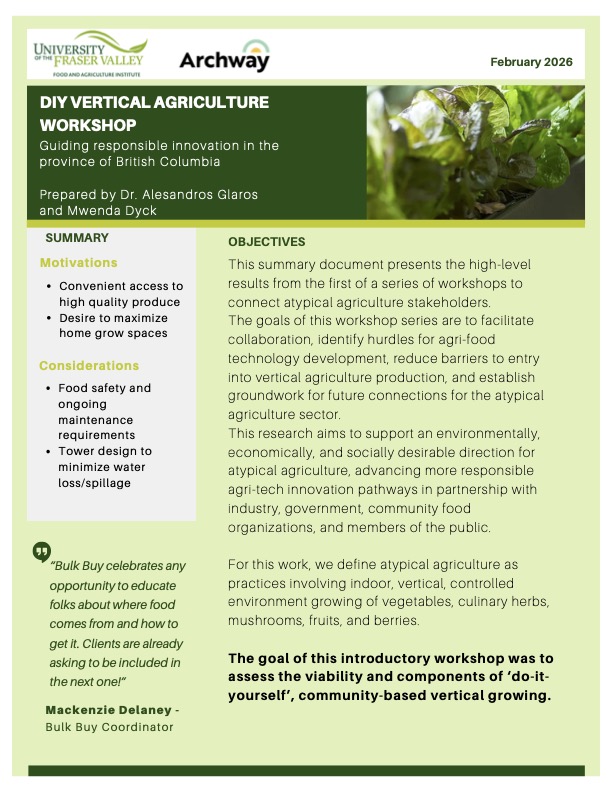 DIY Vertical Agriculture Workshop