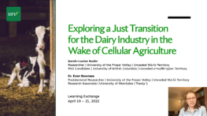 Exploring a Just Transition for the Dairy Industry, Sarah-Louise Ruder
