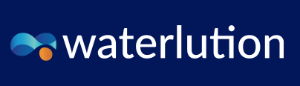 Waterlution Logo, white background