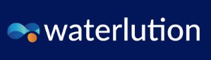 Waterlution Logo, white background