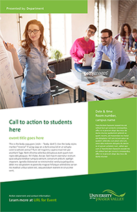 Marketing materials for UFV