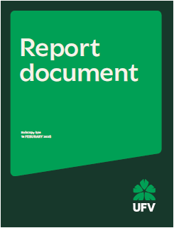 Example of a large graphic shape containing report content