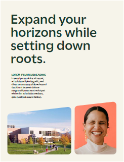 Example using multiple graphic shapes in a layout
