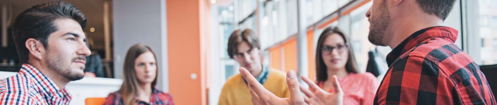 Five-Student-Discussing-Hand-Gesture