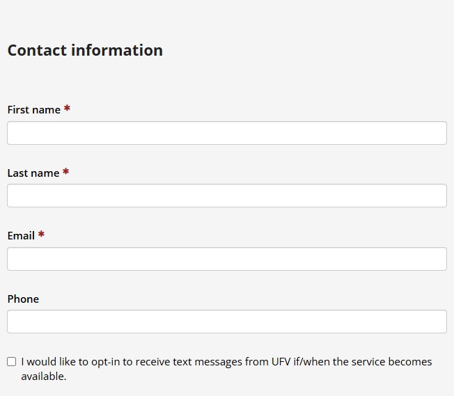 Student Inquiry Form